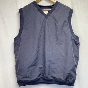 Adidas V-Neck Sleeveless Ventilated Pullover Golf Vest Men Large Charcoal Used